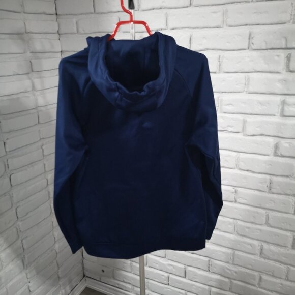 Nike Dri - Fit Ladies Navy Fleece Lined Scuba Hoodie - Picture 2 of 13